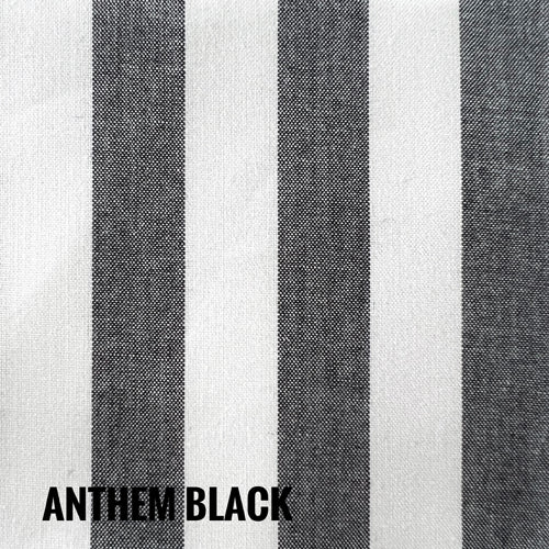 Indie Fabric Studio - Lanna Woven Stripes - Anthem Black