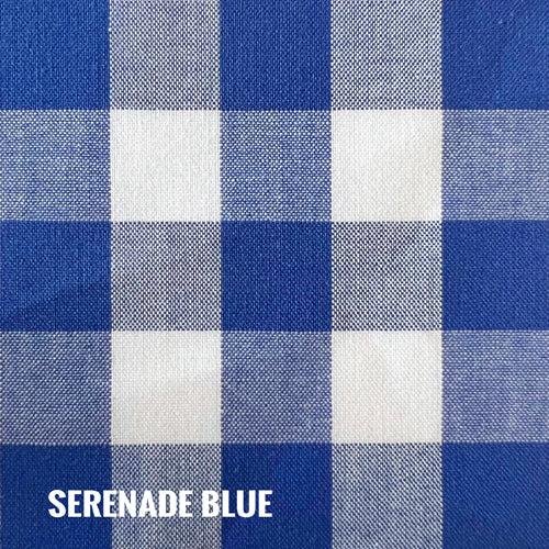 Indie Fabric Studio - Lanna Woven Checks - Serenade Blue