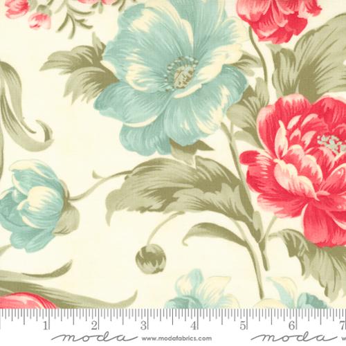 Moda Fabrics - Etchings - Bold Blossoms Parchment