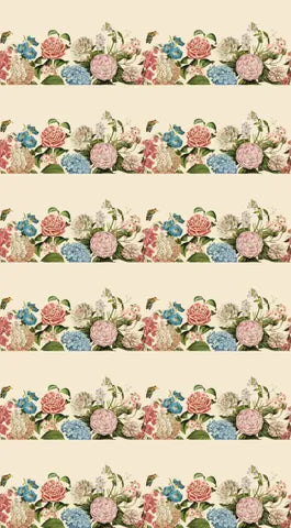 Devonstone Collections - Butterfly Bouquets Cream Border