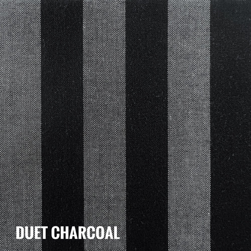 Indie Fabric Studio - Lanna Woven Stripes - Duet Charcoal