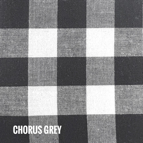 Indie Fabric Studio - Lanna Woven Checks - Chorus Grey