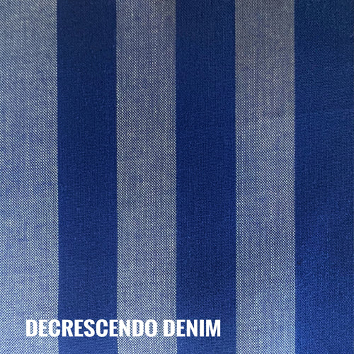 Indie Fabric Studio - Lanna Woven Stripes - Decrescendo Denim