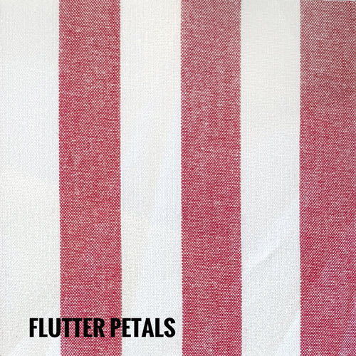 Indie Fabric Studio - Lanna Woven Stripes - Flutter Petals