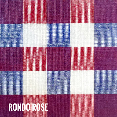 Indie Fabric Studio - Lanna Woven Checks - Rondo Rose