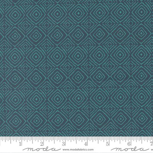 Moda Fabrics - Parlor - Diamonds Peacock 1196628
