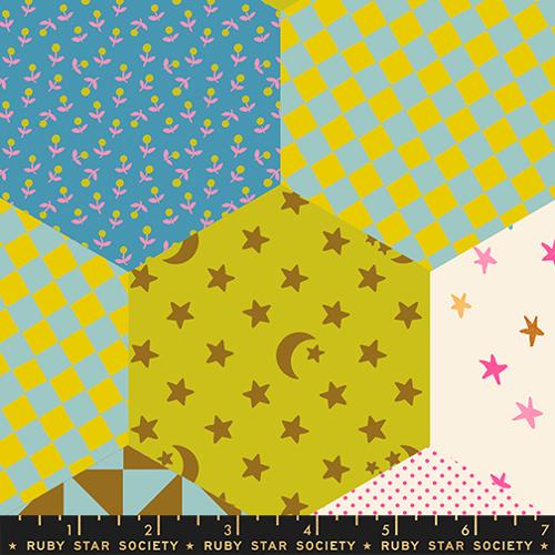 Ruby Star Society - Catnap - Wideback (108") Hexagon Posy RS413813