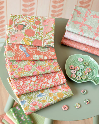**PRE-ORDER**  Tilda - Songbird - Coral Fabric Bundle