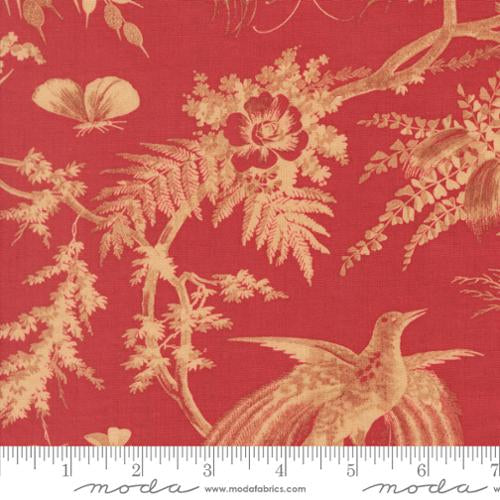 French General - Le Jardin Rouge - Marguerite Bird Toile Rouge 3615111