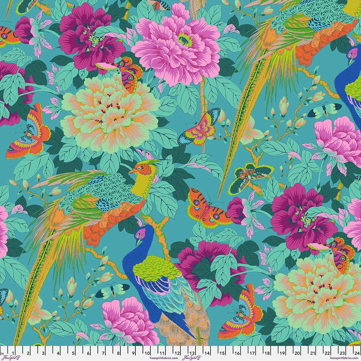 Kaffe Fassett August 2026 - Birds and Bees PWPJ142.Blue