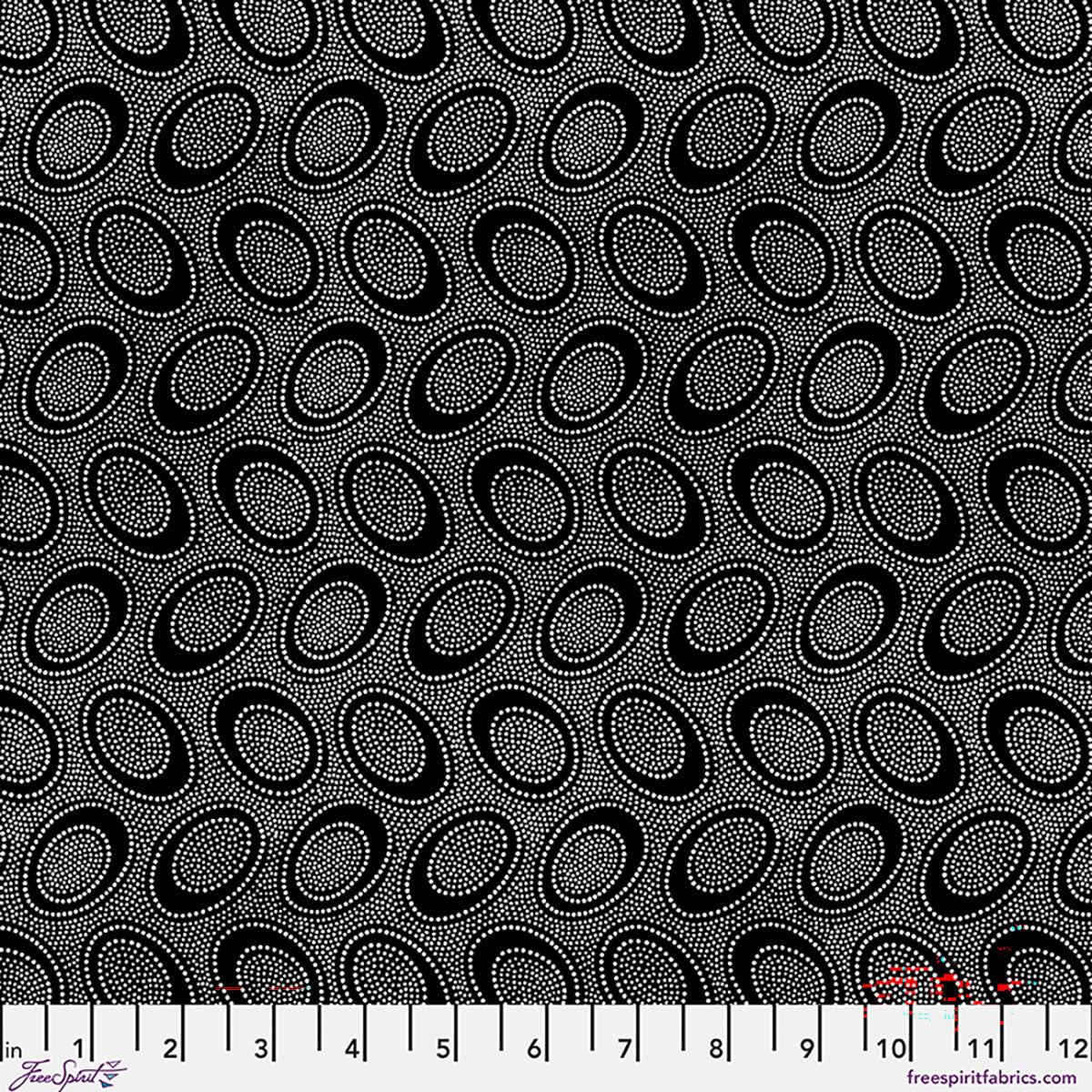 Kaffe Fassett August 2026 - Aboriginal Dot PWGP071.Black