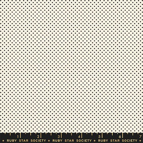 Ruby Star Society - 1 800 Calico Mini Dot Black on Natural RS410220