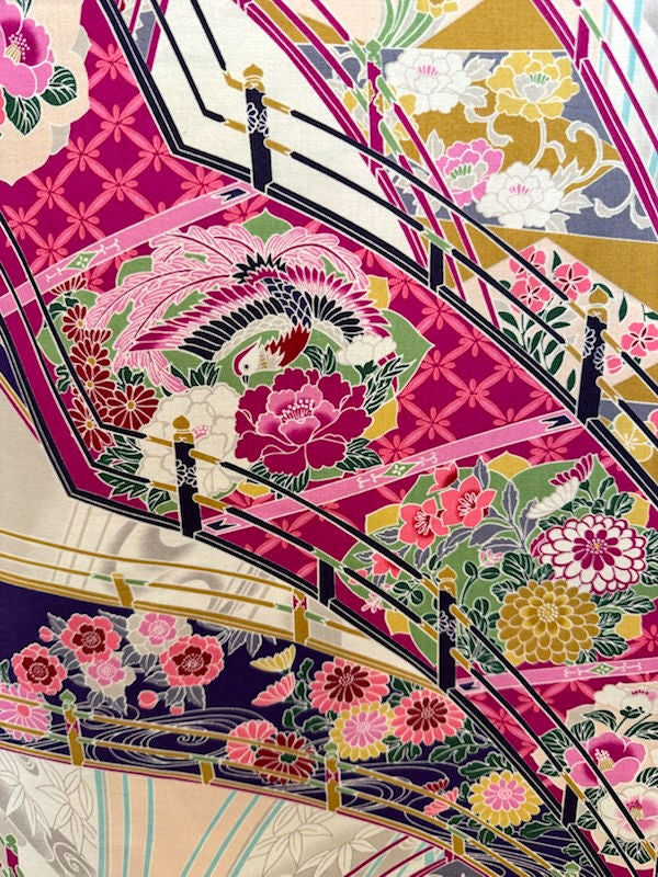 Yuwa - Birds & Flowers in Pink