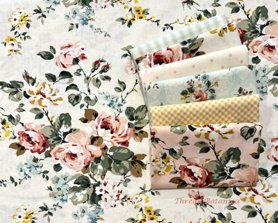 Riley Blake Designs - Rose & Violet's Bouquet Des Fleurs - Fabric Bundle (6 fabrics)