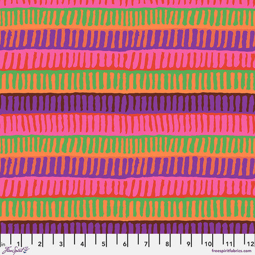 Kaffe Fassett Collective Aug 2025 - Zipper Stripe Red PWBM103
