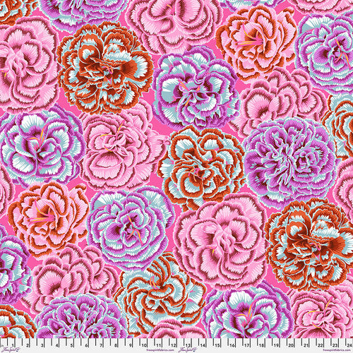 Kaffe Fassett Collective Aug 2025 -  Picotee Carnations Pink PWPJ133