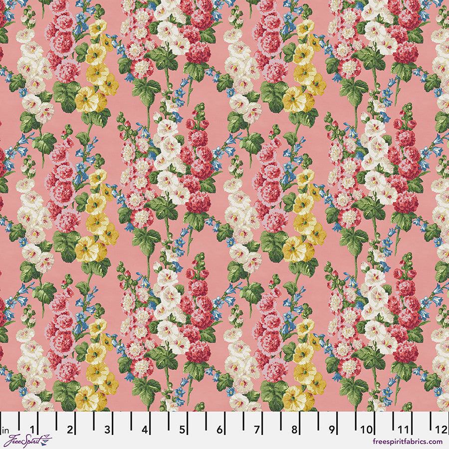 Sanderson - Art of the Garden - Hollyhocks PWSA002.PINK