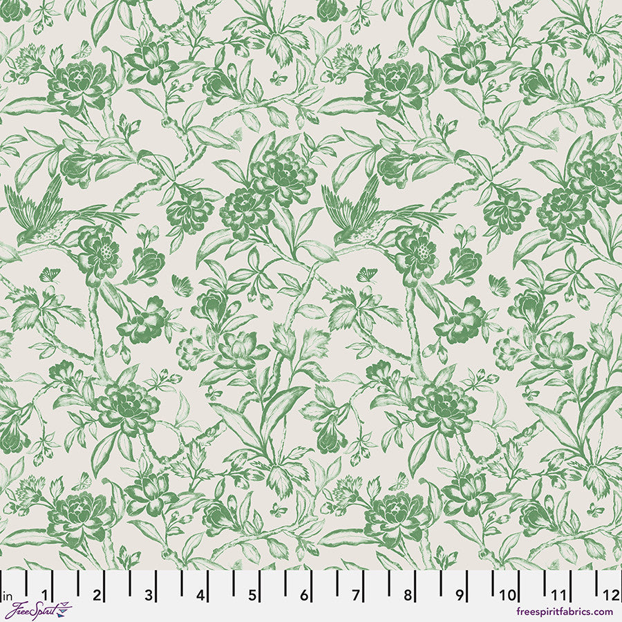 Sanderson - Art of the Garden - Tattershall PWSA089.LEAFGREEN