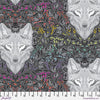 Tula Pink - True Colours Graywork 2025 - Wolf of Pink Street Carbon PWTP256