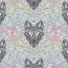 Tula Pink - True Colours Graywork 2025 - Wolf of Pink Street Fog PWTP256