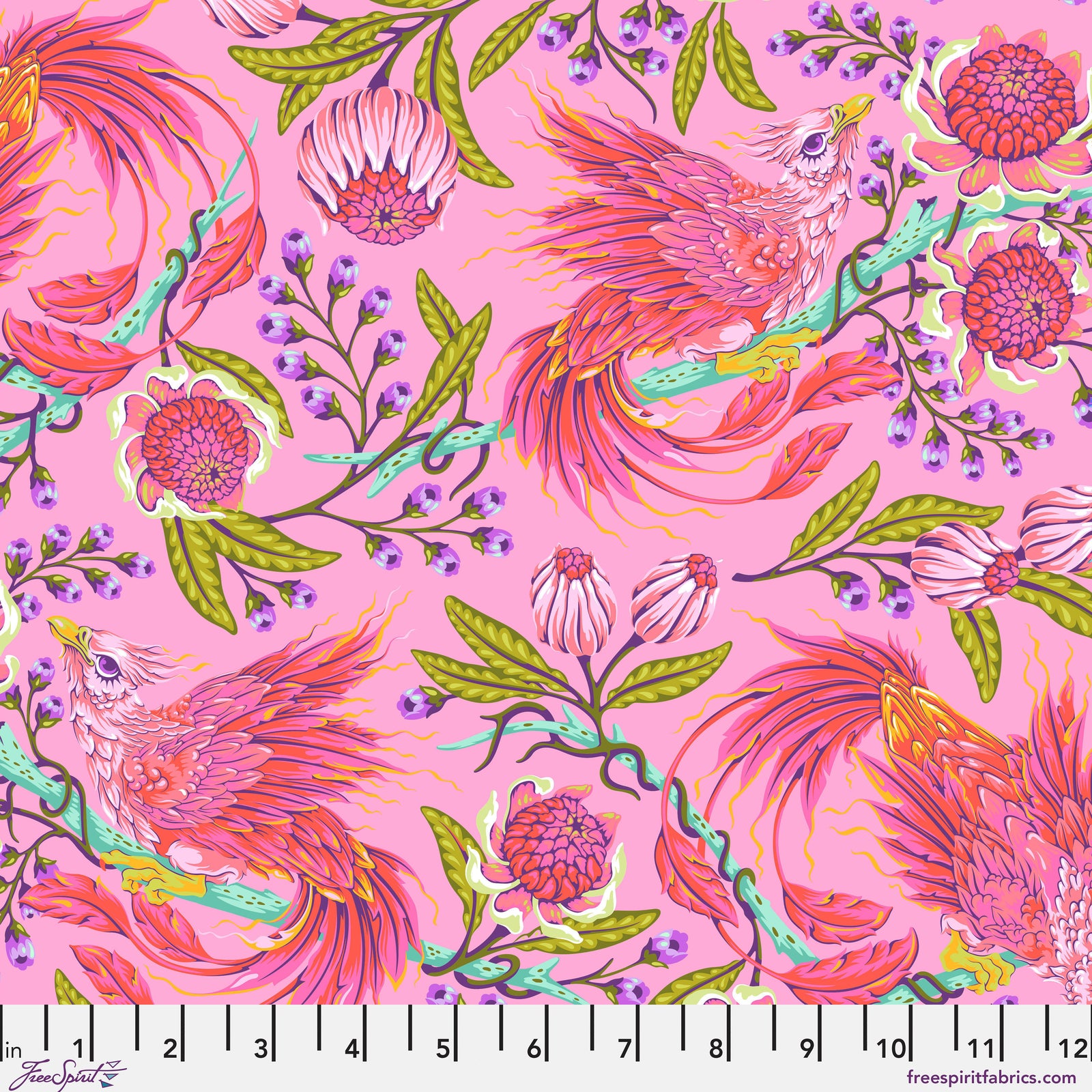 Legendary by Tula Pink - Hot Wings Wild Orchid PWTP281