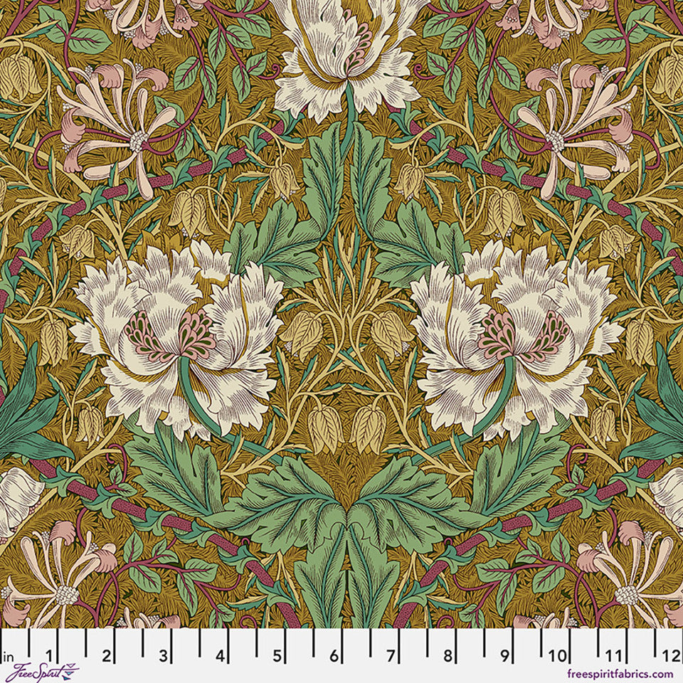 The Original Morris & Co - Lodden - Honeysuckle & Tulip Gold PWWM150