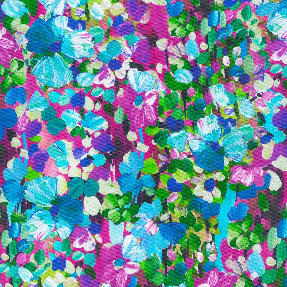 Painterly Petals - Meadow 22273-192 Spring from Robert Kaufman Fabrics