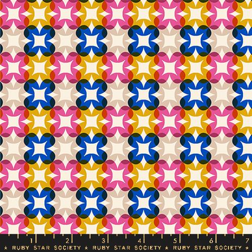 Ruby Star Society - Woodland Park - Flower Plaid Blue Ribbon RS 108515