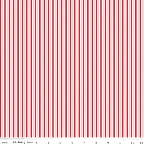 Riley Blake - Berry Market - Stripe Frosting C15745-Frosting