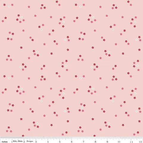 Riley Blake - Berry Market - Flowers C15746-Baby Pink