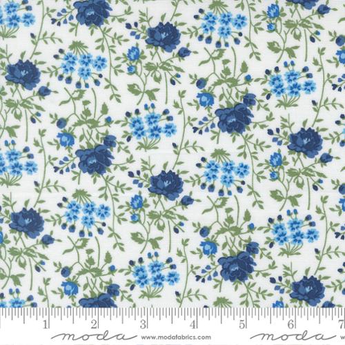 Moda Fabrics - Blueprint - Bloomsbury White Multi 5533311