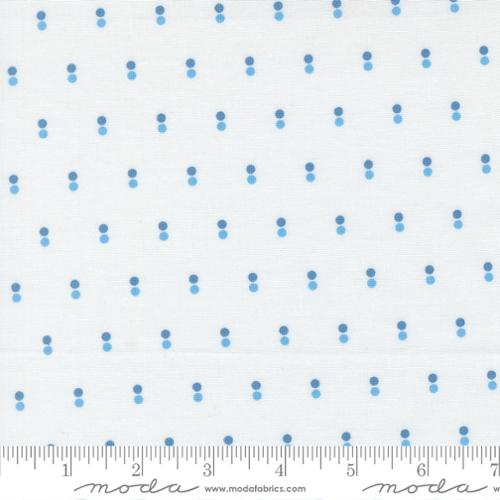Moda Fabrics - Blueprint - Dots White Harbor 5533411