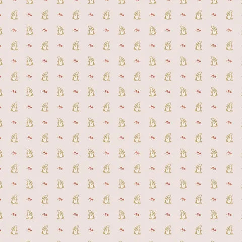 Devonstone Collections - Natalie Bird - Conversational Prints Pink Rabbit - DV6913