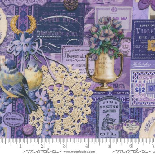Moda - Curated in Colour - Collage Patchwork Purple
