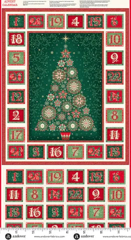 Makower UK  - Good Tidings - Advent Panel 110-1