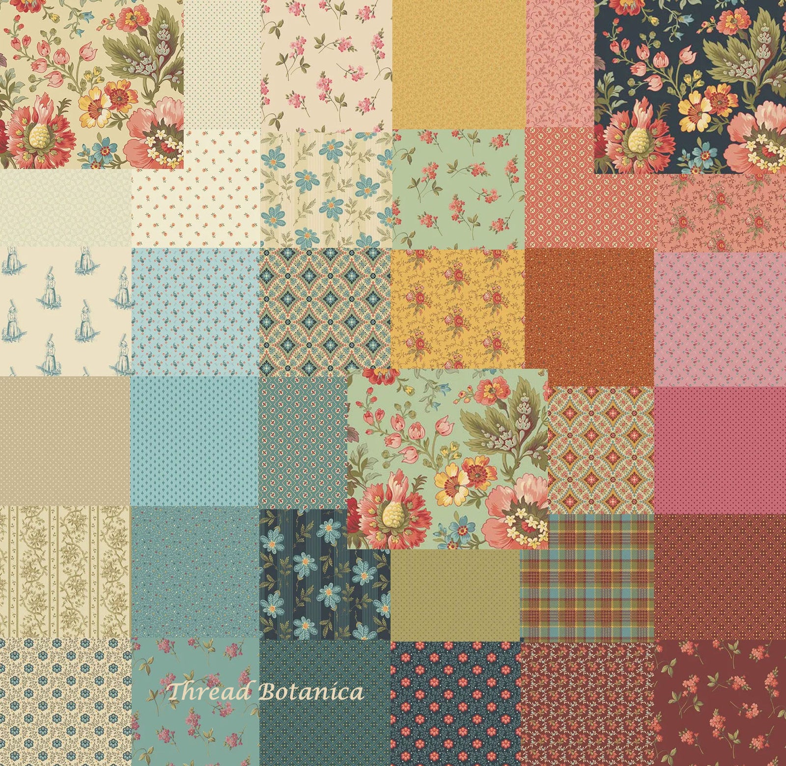 **PRE-ORDER**  Laundry Basket Quilts - Farmers Daughter Full Collection (Fat Eighth Bundle)