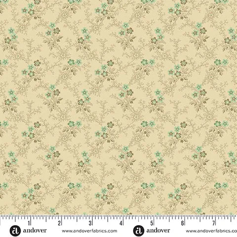 Max & Louise - Hazelmont Farm Shirtings - Catherine Pistachio A10109G