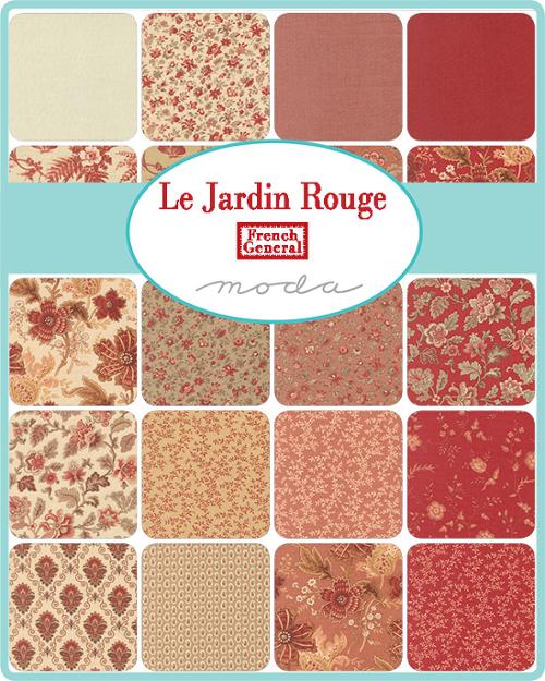 Le Jardin Rouge Full Collection by French General - Fat Eighth Bundle (40 prints)