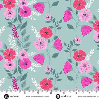 Andover Fabrics - Memories Unfold - Martha's Vineyard Teal A1426T