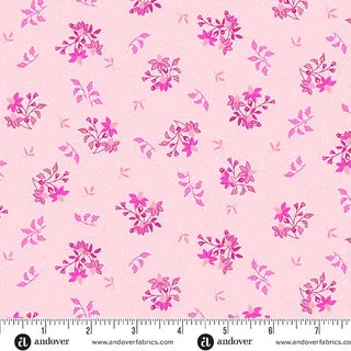 Andover Fabrics - Memories Unfold - Echinacea Pink A1427E