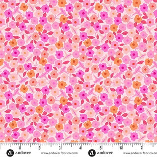 Andover Fabrics - Memories Unfold - Floret Pink A1428LE