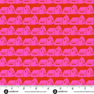 Andover Fabrics - Memories Unfold - Rockport Hot Pink A1429R