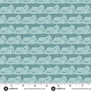 Andover Fabrics - Memories Unfold - Rockport Teal A1429T