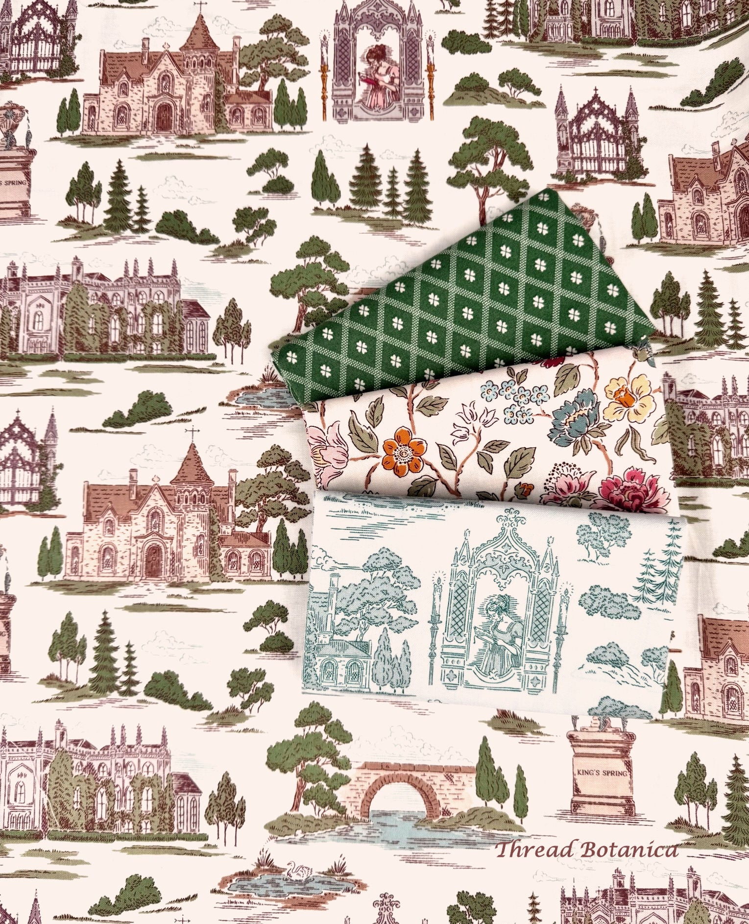 Riley Blake Designs - Northanger Abbey - Fabric Bundle (4 prints)