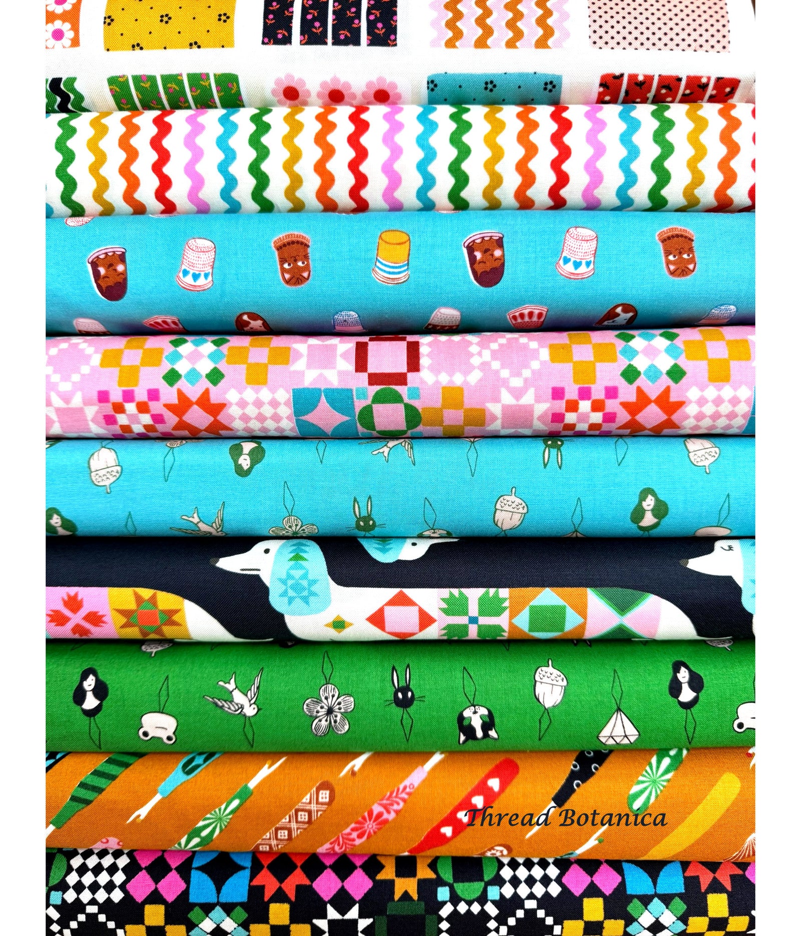 Ruby Star Society - 1 800 Notion - Fabric Bundle (9 Fabrics)