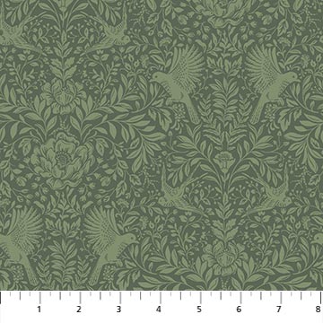 Northcott Fabrics - Ornithology - Thicket Green 2779672