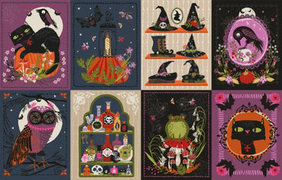 Thread & Ink - Hocus Pocus - Full Collection (Panel & 8 prints)