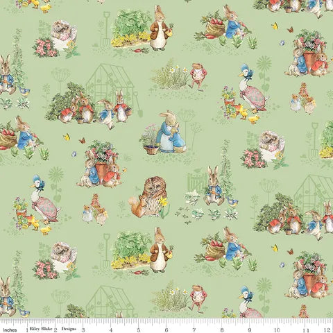 Riley Blake Designs - Peter Rabbit & Friends Flannel - Characters Fern ...