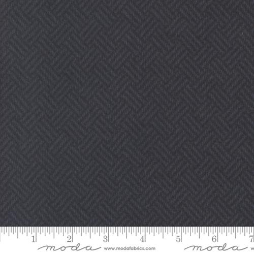 Moda Fabrics - Prairie Gatherings Flannel - Basket Weave Navy 4931218