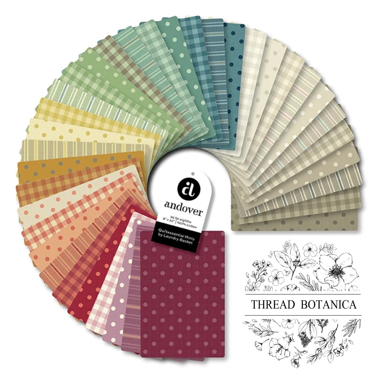 Laundry Basket Quilts - Quiltessential Mini's Full Collection - Fat Eighth Bundle (36 prints)